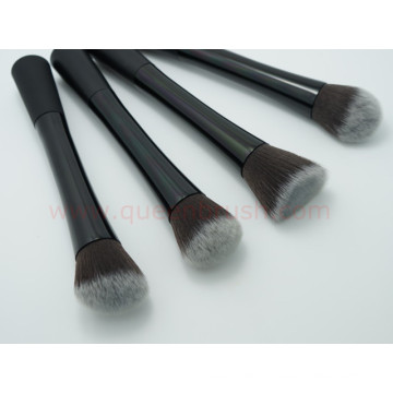 Brosse en métal Kabuki Brosse à maquillage cosmétiques 4PCS synthétique